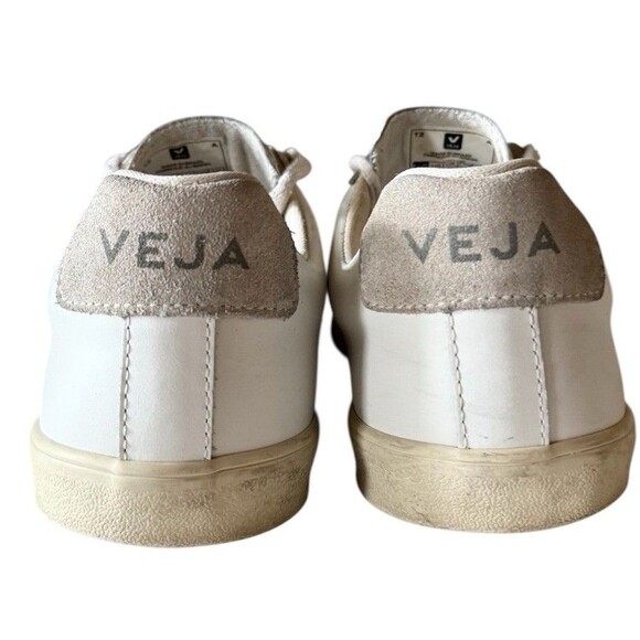 Veja Esplar White Leather Logo Sneakers Women’s Size 9 - Picture 7 of 10